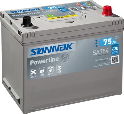 Sonnak SA754 - Starter Battery autospares.lv