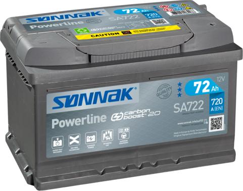 Sonnak SA722 - Starter Battery autospares.lv