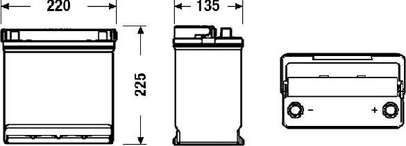 Sonnak SB450 - Starter Battery autospares.lv