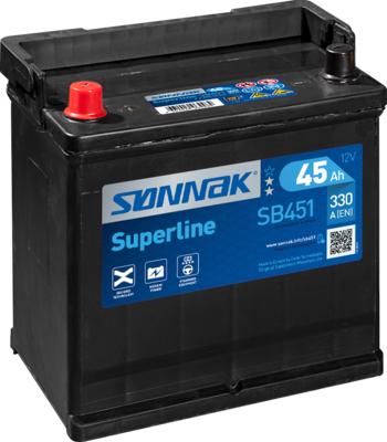 Sonnak SB451 - Starter Battery autospares.lv