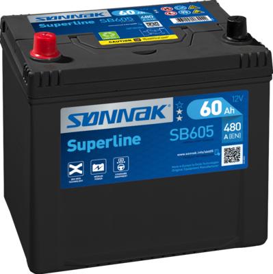 Sonnak SB605 - Starter Battery autospares.lv