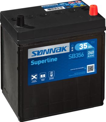 Sonnak SB356 - Starter Battery autospares.lv
