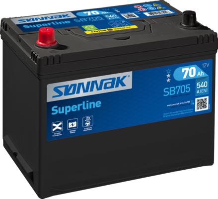 Sonnak SB705 - Starter Battery autospares.lv