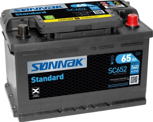 Sonnak SC652 - Starter Battery autospares.lv