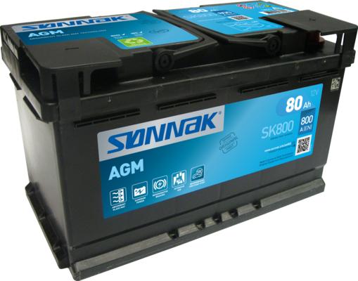 Sonnak SK800 - Starter Battery autospares.lv