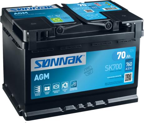 Sonnak SK700 - Starter Battery autospares.lv