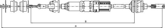 SONOVA CF01076 - Clutch Cable autospares.lv