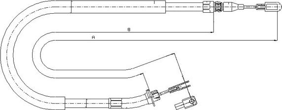 SONOVA CM09870 - Cable, parking brake autospares.lv