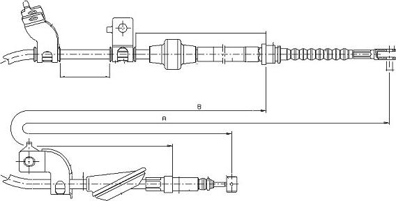 SONOVA CM05600 - Cable, parking brake autospares.lv