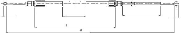 SONOVA CM01140 - Cable, parking brake autospares.lv