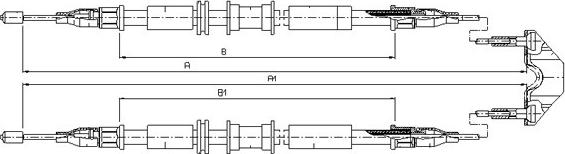 SONOVA CM12240 - Cable, parking brake autospares.lv