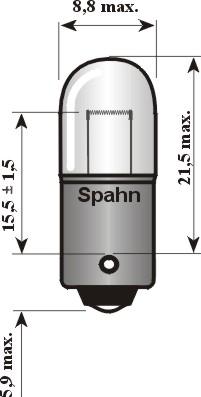 Spahn Glühlampen 4504HD - Bulb, headlight autospares.lv