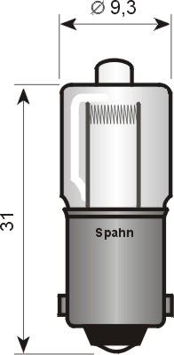 Spahn Glühlampen 2522 - Bulb, interior light autospares.lv