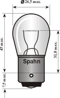 Spahn Glühlampen 2010 - Bulb, indicator autospares.lv