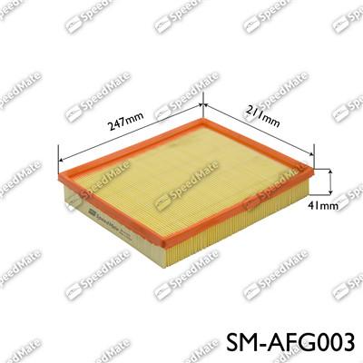 SpeedMate SM-AFG003 - Air Filter, engine autospares.lv