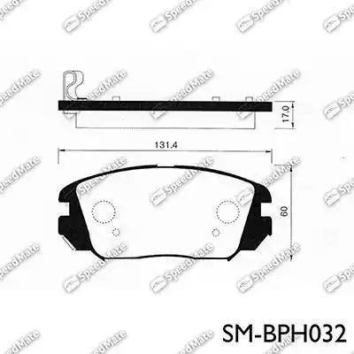 TRW GDB3422 - Brake Pad Set, disc brake autospares.lv