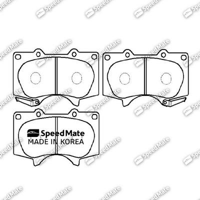 SpeedMate SM-BPJ014 - Brake Pad Set, disc brake autospares.lv