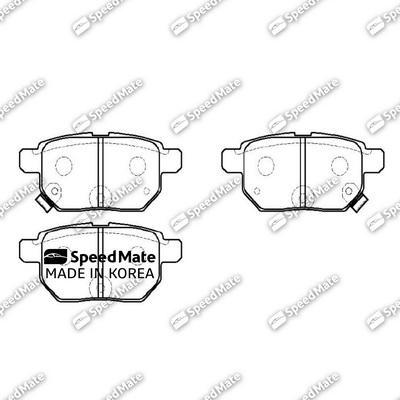 SpeedMate SM-BPJ012 - Brake Pad Set, disc brake autospares.lv