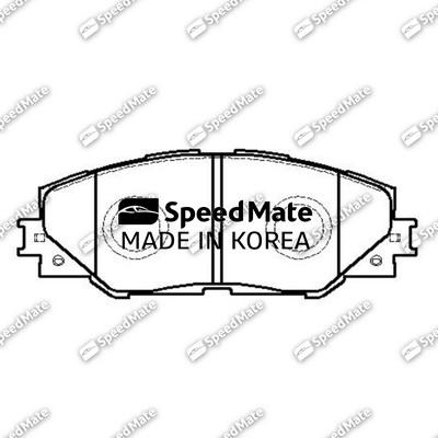 SpeedMate SM-BPJ206 - Brake Pad Set, disc brake autospares.lv