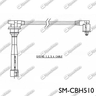 SpeedMate SM-CBH510 - Ignition Cable Kit autospares.lv