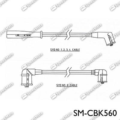 SpeedMate SM-CBK560 - Ignition Cable Kit autospares.lv