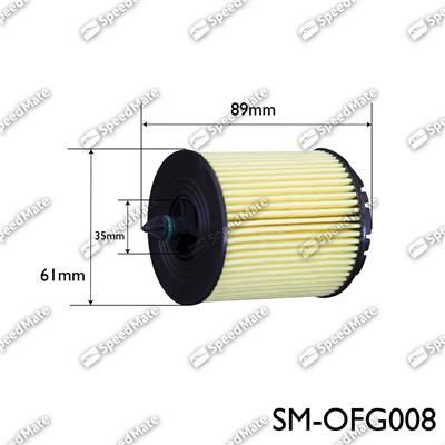 SpeedMate SM-OFG008 - Oil Filter autospares.lv