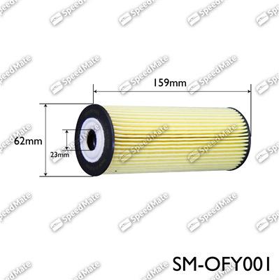 SpeedMate SM-OFY001 - Oil Filter autospares.lv