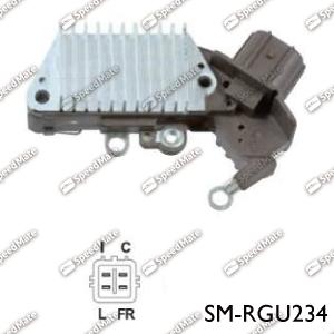 SpeedMate SM-RGU234 - Voltage regulator, alternator autospares.lv