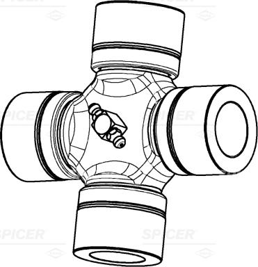 Spicer 7687400600000 - Flexible disc, propshaft joint autospares.lv