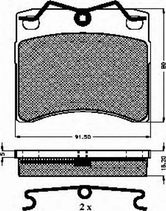 Spidan 30962 - Brake Pad Set, disc brake autospares.lv