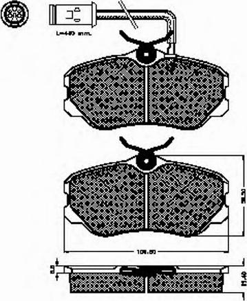 Spidan 30967 - Brake Pad Set, disc brake autospares.lv