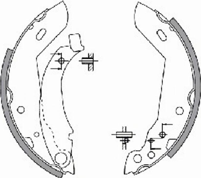 Spidan 30470 - Brake Shoe Set autospares.lv