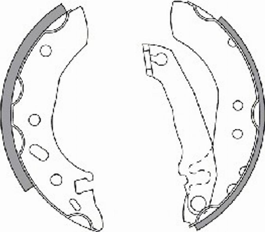 Spidan 30546 - Brake Shoe Set autospares.lv