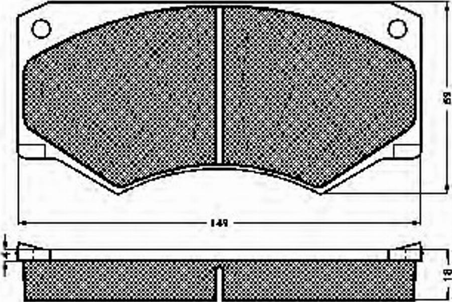 Spidan 30095 - Brake Pad Set, disc brake autospares.lv