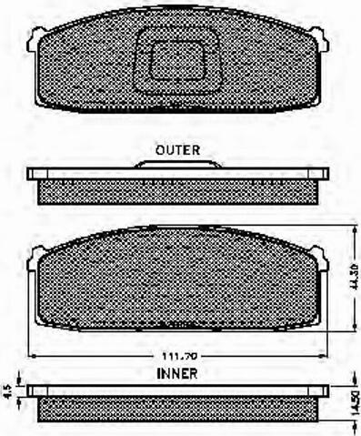 Spidan 30191 - Brake Pad Set, disc brake autospares.lv