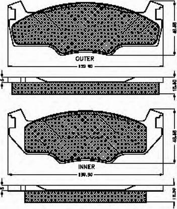 Spidan 30156 - Brake Pad Set, disc brake autospares.lv