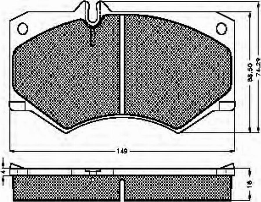 Spidan 30153 - Brake Pad Set, disc brake autospares.lv