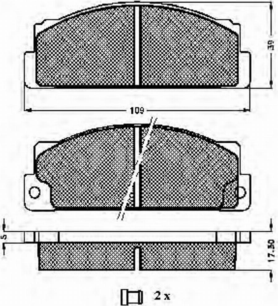 Spidan 30168 - Brake Pad Set, disc brake autospares.lv