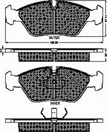 Spidan 30163 - Brake Pad Set, disc brake autospares.lv