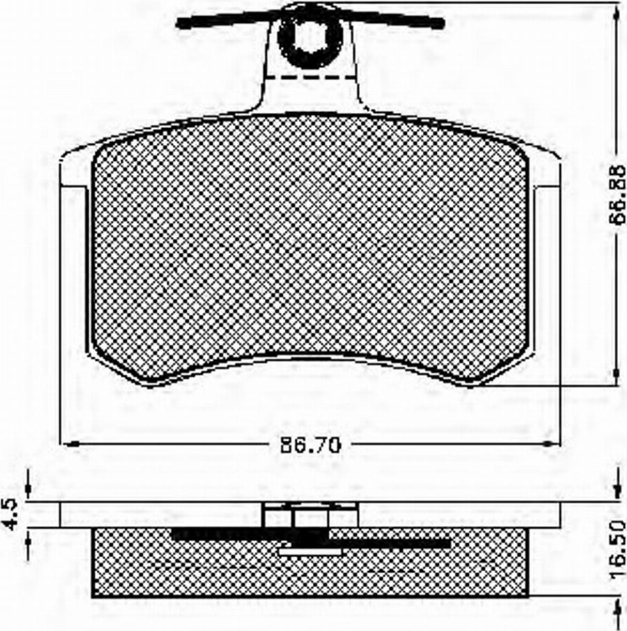 Spidan 30138 - Brake Pad Set, disc brake autospares.lv