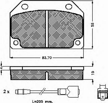 Spidan 30125 - Brake Pad Set, disc brake autospares.lv