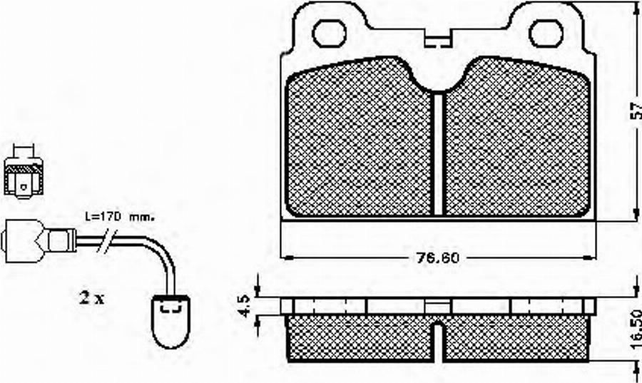 Spidan 30171 - Brake Pad Set, disc brake autospares.lv