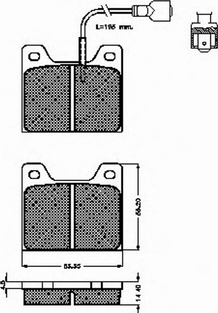 Spidan 30241 - Brake Pad Set, disc brake autospares.lv