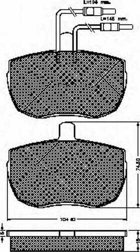 Spidan 30268 - Brake Pad Set, disc brake autospares.lv