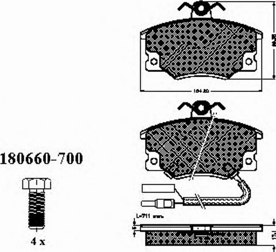 Spidan 30211 - Brake Pad Set, disc brake autospares.lv