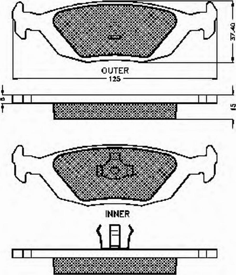 Spidan 31492 - Brake Pad Set, disc brake autospares.lv