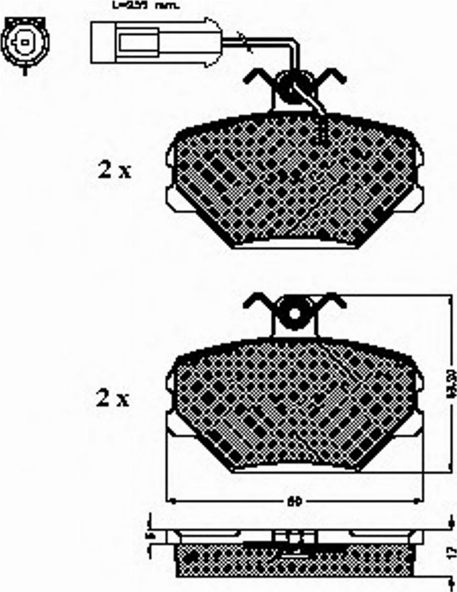 Spidan 31444 - Brake Pad Set, disc brake autospares.lv