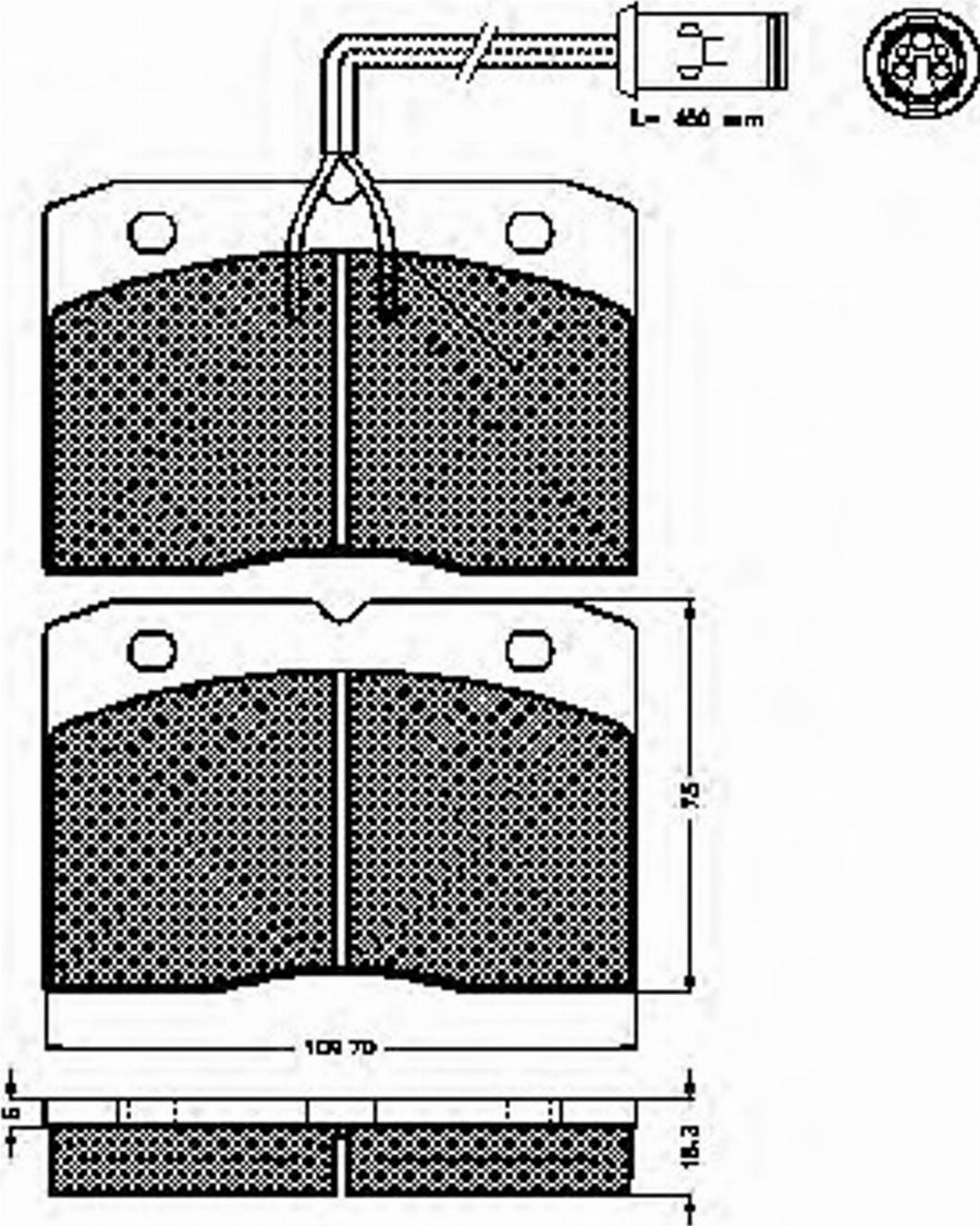 Spidan 31448 - Brake Pad Set, disc brake autospares.lv