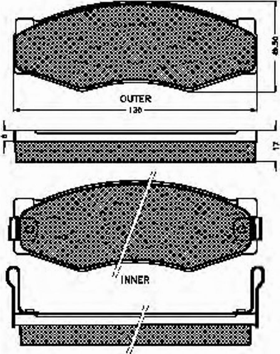 Spidan 31048 - Brake Pad Set, disc brake autospares.lv