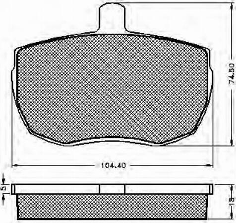 Spidan 31043 - Brake Pad Set, disc brake autospares.lv